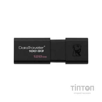 USB флеш накопичувач Kingston 128GB DT100 G3 Black USB 3.0 (DT100G3/128GB)