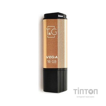 USB флеш накопичувач T&G 16GB 121 Vega Series Gold USB 2.0 (TG121-16GBGD)