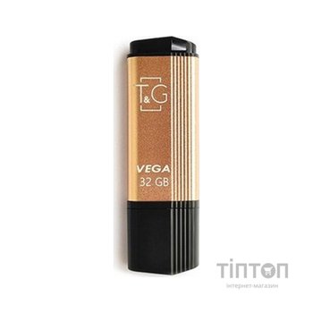 USB флеш накопичувач T&G 32GB 121 Vega Series Gold USB 2.0 (TG121-32GBGD)
