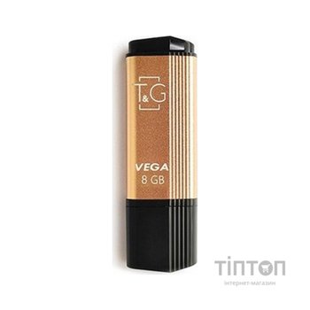 USB флеш накопичувач T&G 8GB 121 Vega Series Gold USB 2.0 (TG121-8GBGD)