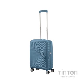 Валіза American Tourister Soundbox 35.5/41 л сіро-синя (32G*51001)