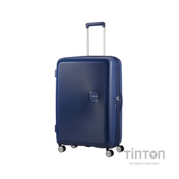 Валіза American Tourister Soundbox 97/110 л темно-синя (32G*41003)