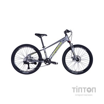 Велосипед Formula 24" ZEPHYR 3.0 DD CS рама-12" AL 2026 сірий з зеленим (OPS-FR-24-447)