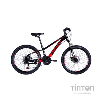 Велосипед Space 24" MERCURY DD FR рама-11" AL 2026 чорно-червоний (OPS-SP-24-065)