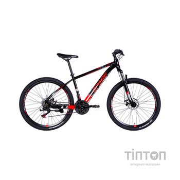 Велосипед Space 27.5" MERCURY DD FR рама-17" AL 2026 чорно-червоний (OPS-SP-27.5-076)