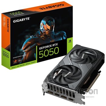 Відеокарта GF RTX 5050 8GB GDDR6 WindForce OC Gigabyte (GV-N5050WF2OC-8GD)