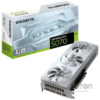 Відеокарта GF RTX 5070 12GB GDDR7 Eagle OC Ice Gigabyte (GV-N5070EAGLEOC ICE-12GD)