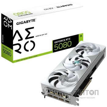 Відеокарта GF RTX 5080 16GB GDDR7 Aero OC Gigabyte (GV-N5080AERO OC-16GD)