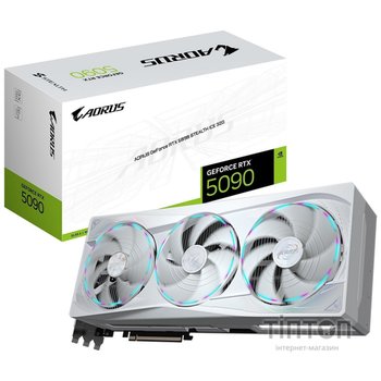 Відеокарта GF RTX 5090 32GB GDDR7 Aorus Stealth Ice Gigabyte (GV-N5090AORUSST ICE-32GD)