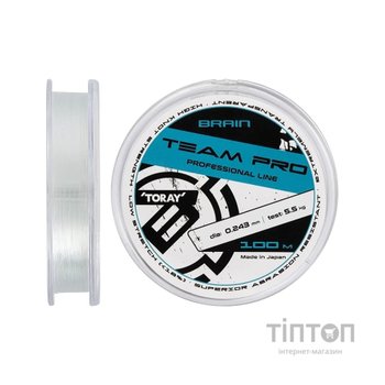 Волосінь Brain Team Pro 100m 0.243mm 5.5kg (1858.26.99)