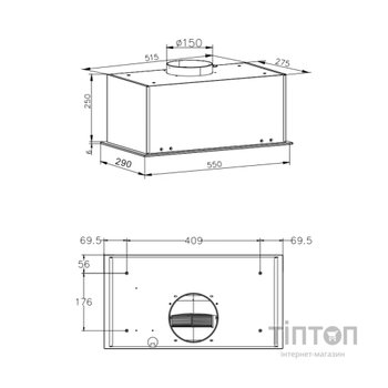 Витяжка кухонна Hansa OMP6553BGH