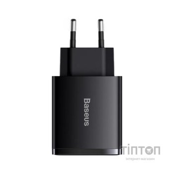 Зарядний пристрій Baseus Compact Quick Charger 2U+C (CCXJ-E01)