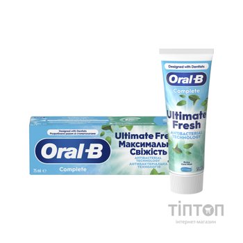 Зубна паста Oral-B Complete Абсолютна свіжість Екстрапрохолодна м'ята 75 мл (8006530254854)
