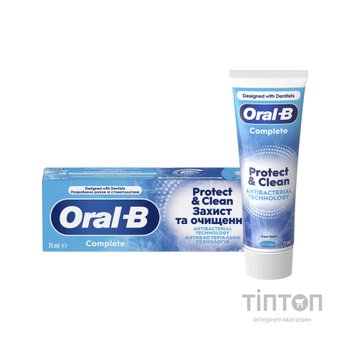 Зубна паста Oral-B Complete Захист та чистота Прохолодна м'ята 75 мл (8006530254878)