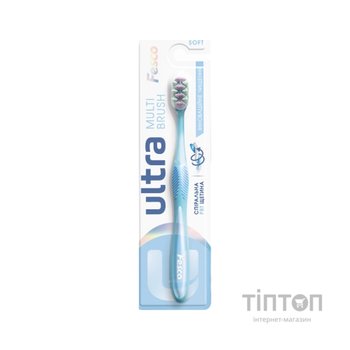 Зубна щітка Fesco Ultra Multi Brush Soft Блакитна (4820204702083)