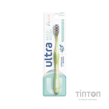 Зубна щітка Fesco Ultra Multi Brush Soft Салатова (4820204702113)